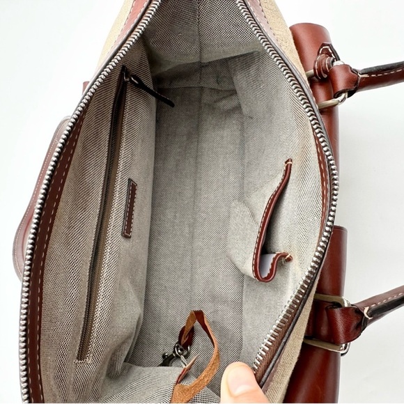 Vintage DOONEY & BOURKE Double Pocket Signature Satchel - Picture 8 of 8